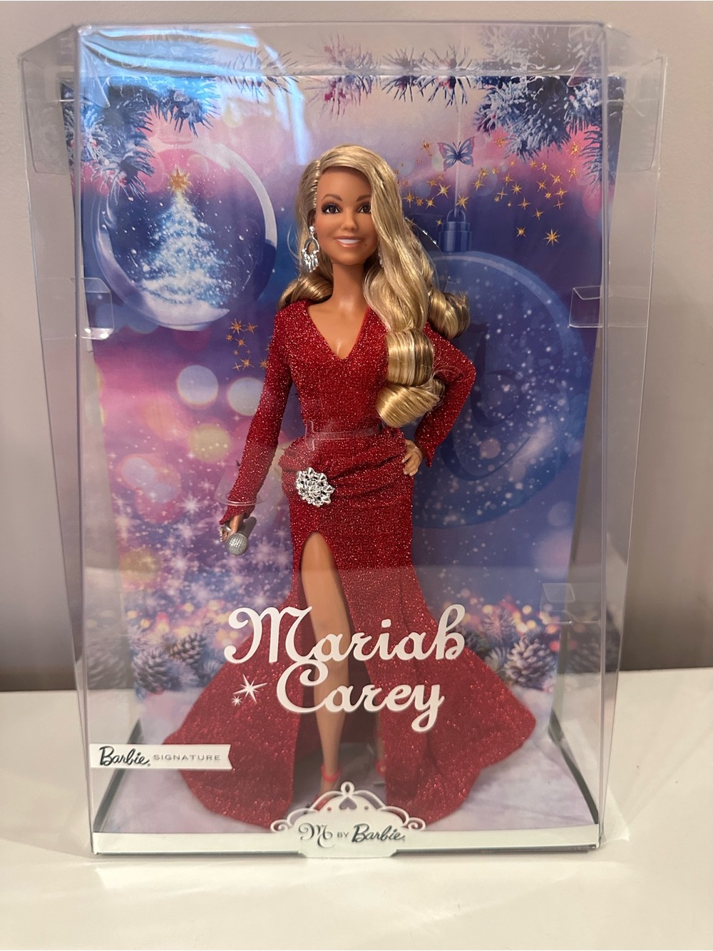 Mariah Carey Barbie Holiday Signature Doll in Sparkling Red Gown